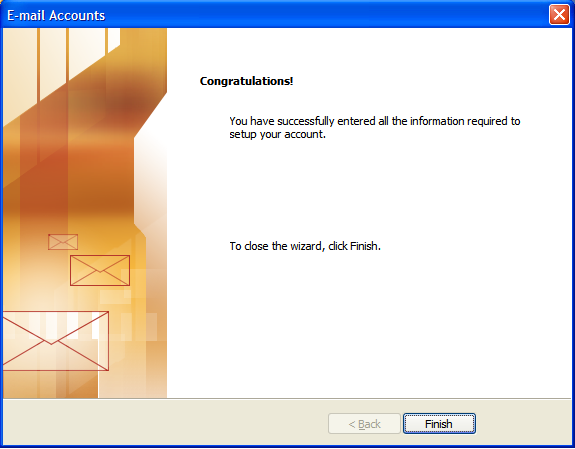 Configure Outlook 2003 E-mail Step 7